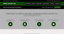 Desktop Screenshot of knightsecurityinc.com