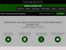 Tablet Screenshot of knightsecurityinc.com